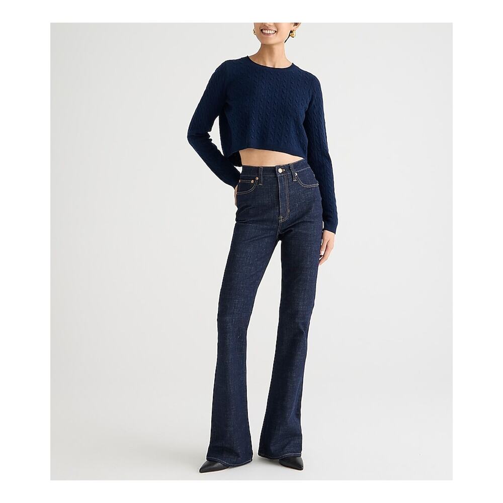 J. Crew 'Skinny' Blue Flare Denim Jean Size 30